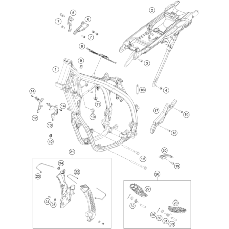 CADRE HUSQVARNA 350 FE 2025